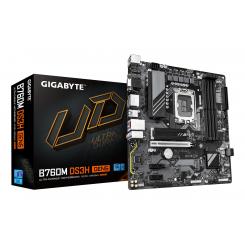 GIGABYTE B760M DS3H GEN5 Placa Base  Compatible con CPUs Intel Core 14ª generación, VRM digital de 6+2+1 fases, hasta 5600 MHz DDR5, 2 x M.2 PCIe 4.0, LAN 2.5GbE, USB 3.2 Gen2
